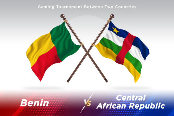 Benin Versus Central African Two Flags Design