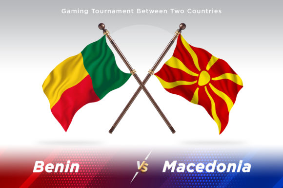 Benin Versus Macedonia Two Flags Design