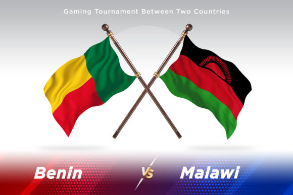 Benin Versus Malawi Two Flags Design