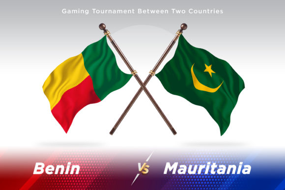 Benin Versus Mauritania Two Flags Design
