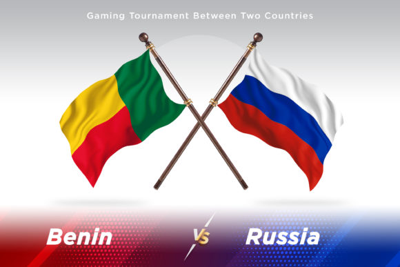 Benin Versus Russia Two Flags Design