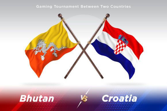 Bhutan Versus Croatia Two Flags: A Creative Resource for Country Flag Comparisons