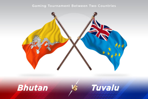 Strategic Visual Assets: Analyzing the Bhutan Versus Tuvalu Two Flags Illustration for Modern Design Workflows